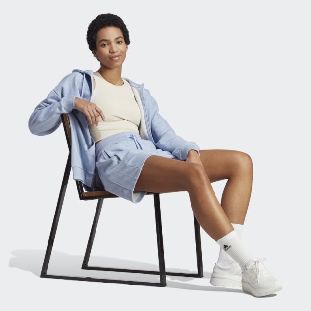 Adidas Azul Amanecer Todos Szn French Terry Shorts Moda