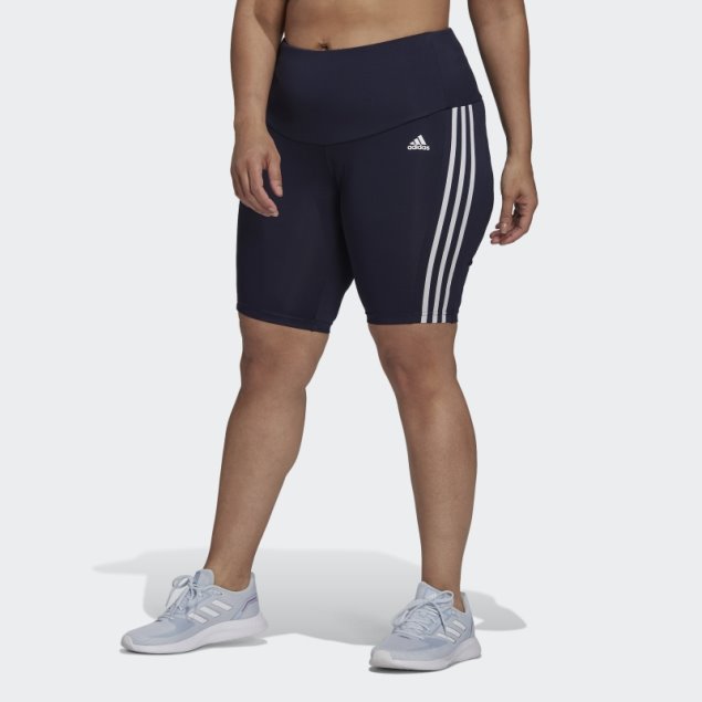 Mallas Cortas Deportivas De Tiro Alto Diseñadas En 2 Movimientos (talla Grande) Tinta Adidas