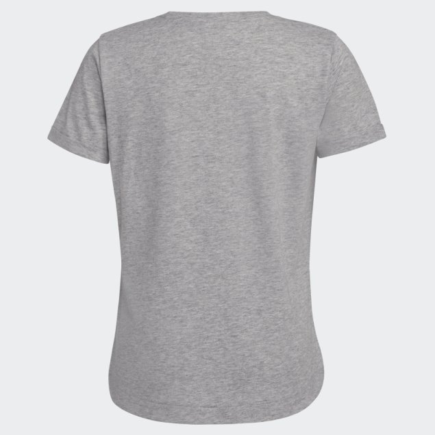 Camiseta Adidas Heather Roll Sleeve Gris Medio