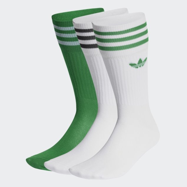 Calcetines Blancos Adidas Crew 3 Pares