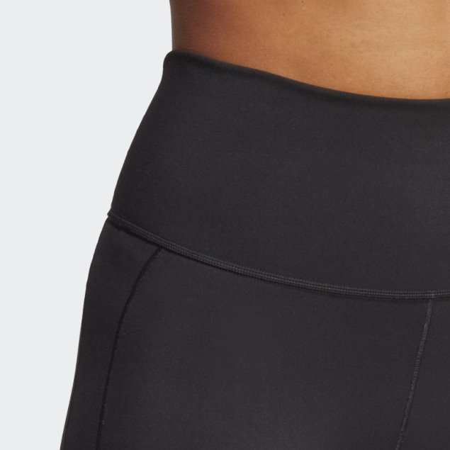 Adidas Yoga Studio Leggings Cortos De Cinco Pulgadas En Negro