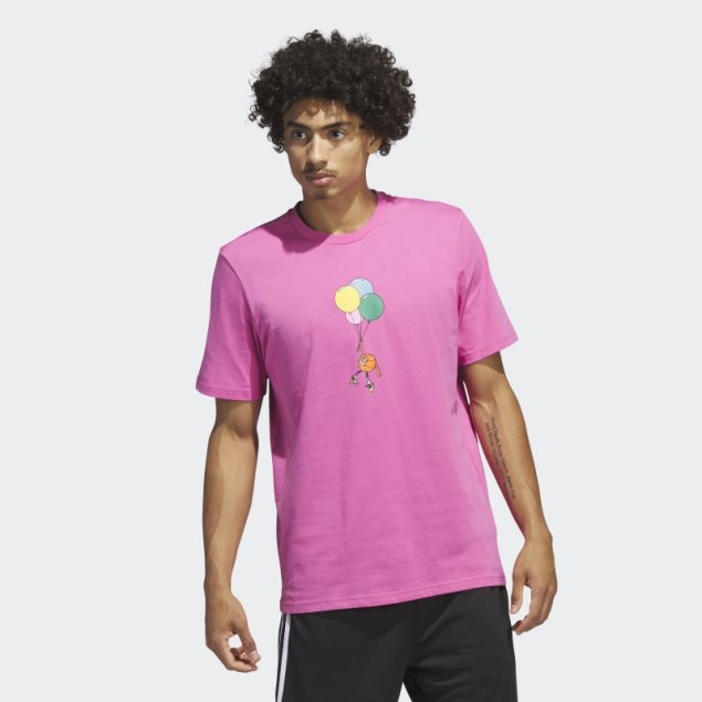 Adidas Camiseta Lil'stripe Basketball Graphic Fucsia