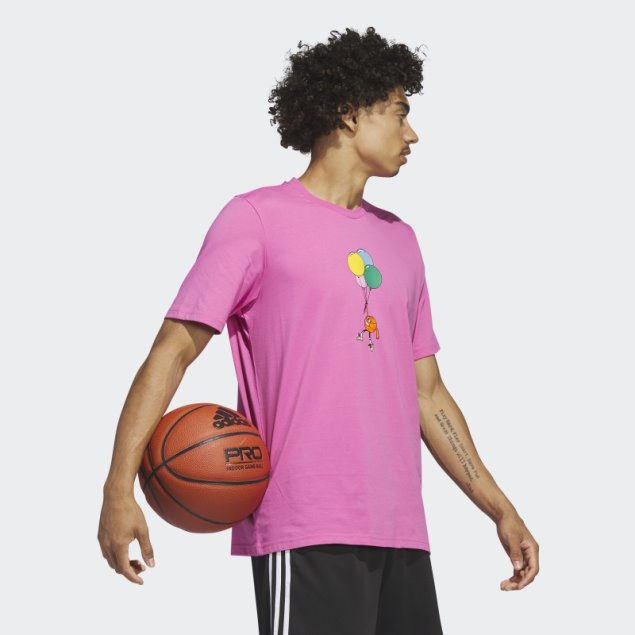 Adidas Camiseta Lil'stripe Basketball Graphic Fucsia
