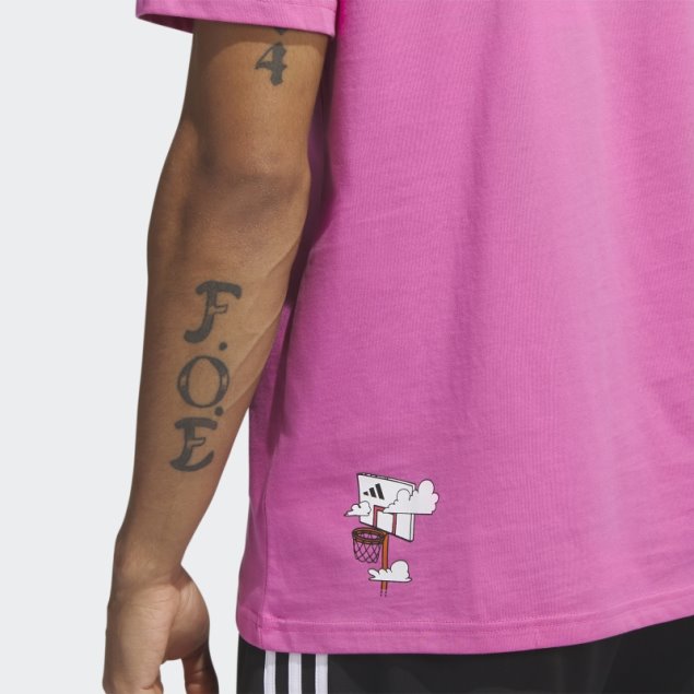 Adidas Camiseta Lil'stripe Basketball Graphic Fucsia