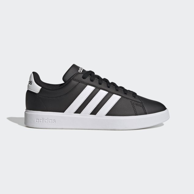 Negro Adidas Grand Court Cloudfoam Confort Zapatos