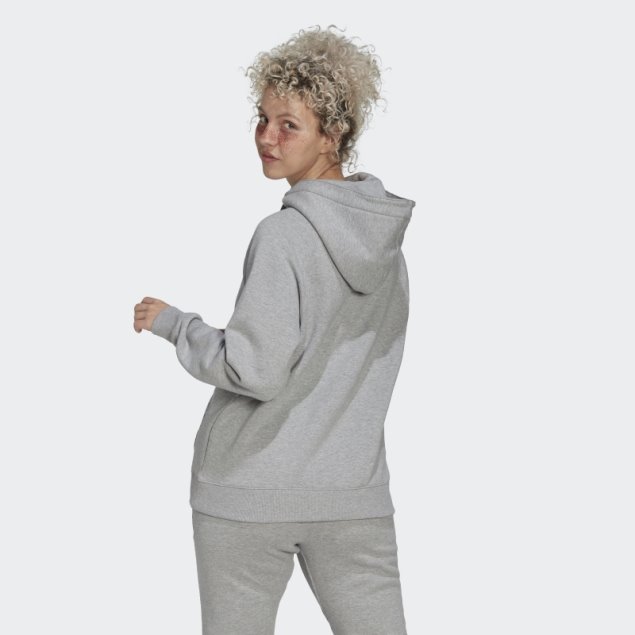 Sudadera Oversize Con Capucha Gris Medio Adidas
