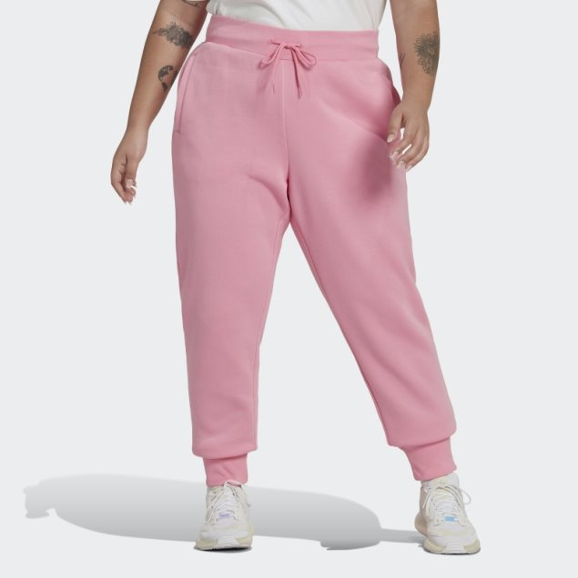 Rosa Adidas Adicolor Essentials Fleece Joggers Slim (tallas Grandes)