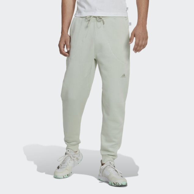 Pantalón Adidas Studio Lounge De Forro Polar Verde