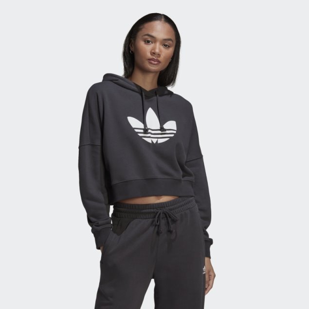Sudadera Corta Con Capucha Carbon Adidas