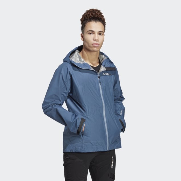 Chaqueta Impermeable Adidas Terrex Xperior Gore-tex Paclite Acero