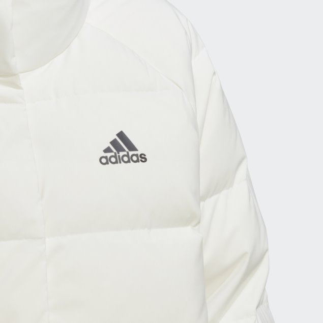 Chamarra De Plumón Holgada Adidas Helionic Blanca
