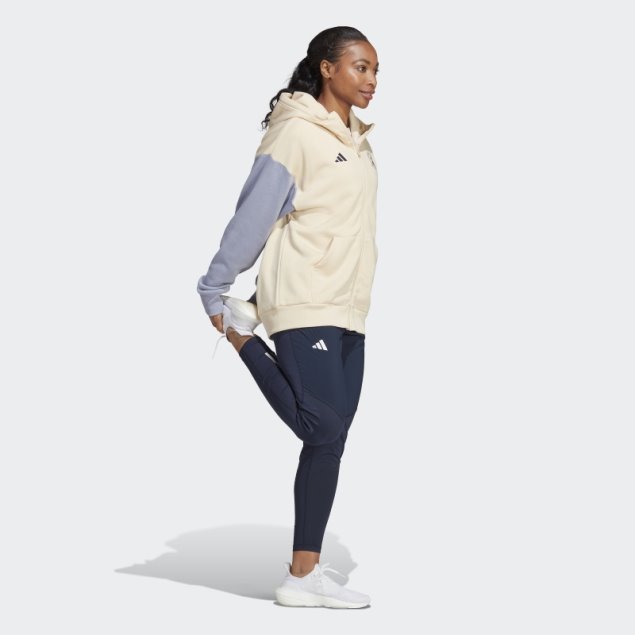 Adidas Sand Boston Marathon 2023 Sudadera Con Capucha Y Cremallera Completa Hecha Con La Naturaleza