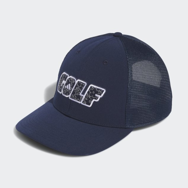 Azul Marino Adidas Golf Gorra De Camionero De Perfil Bajo
