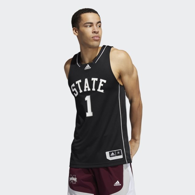 Camiseta Bulldogs Ncaa Swingman Adidas Negra