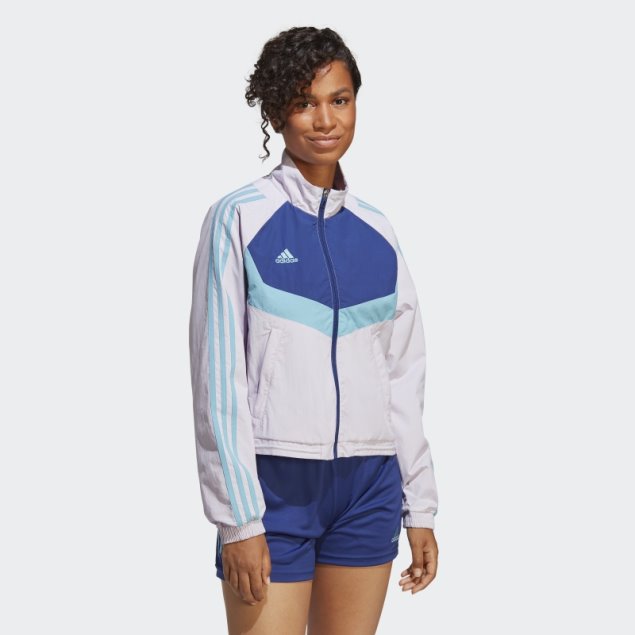 Moda Tiro Chaqueta Tejida Plata Amanecer Adidas