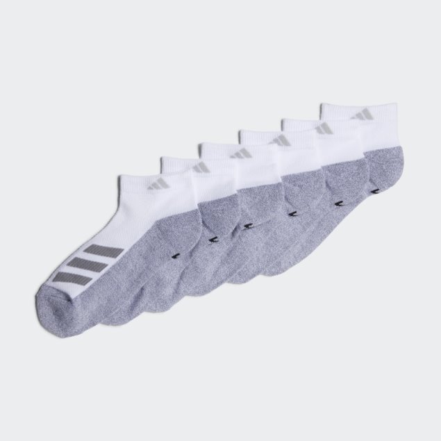 Calcetines Blancos Con Raya Angular Acolchada Corte Bajo 6 Pares Adidas