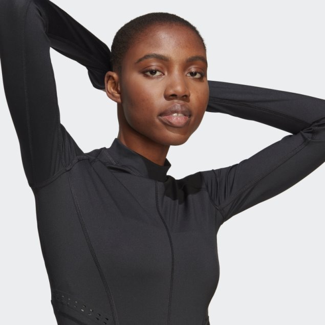 Adidas By Stella Mccartney True Propósito Camiseta De Manga Larga Camiseta De Manga Larga Caliente Negro