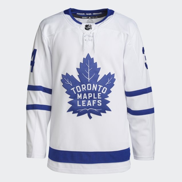 Camiseta Maple Leafs Matthews Away Autentico Blanco Adidas