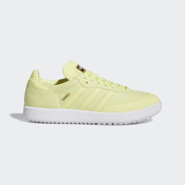 Zapatos De Golf Sin Clavos Samba Edición Especial Amarillo Adidas