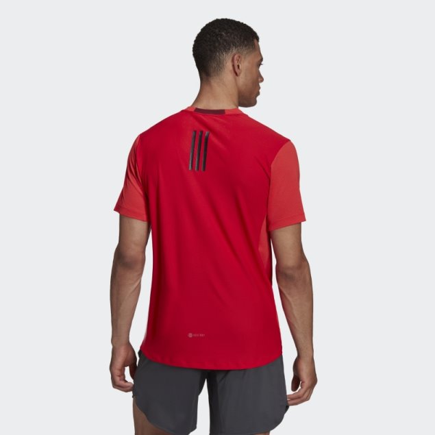 Rojo Diseñado Para Entrenar Camiseta Heat.rdy Hiit Adidas