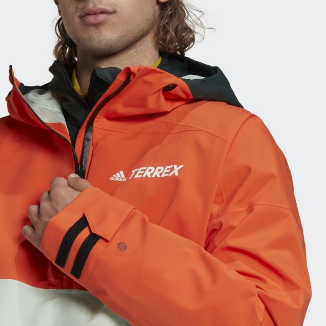 Terrex 2 Capas Rain.rdy Snow Anorak Adidas Naranja