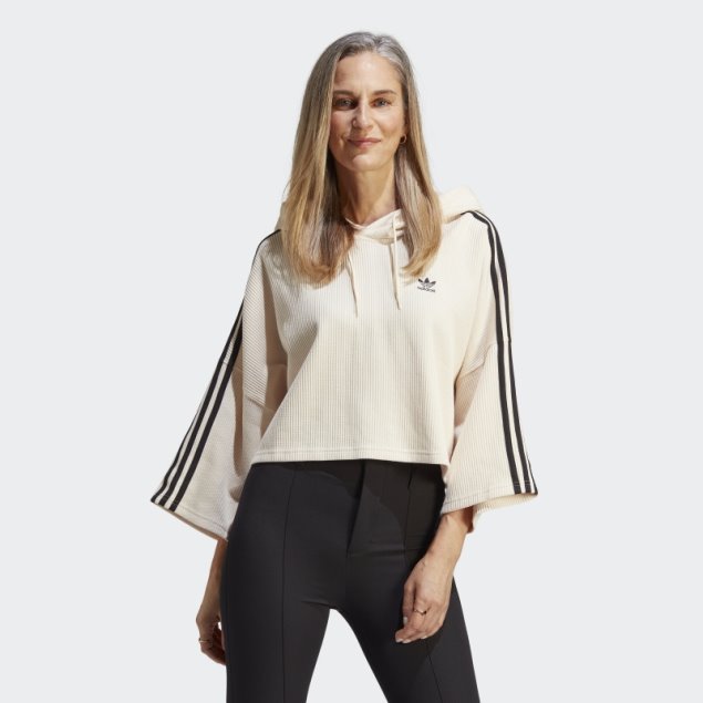 Sudadera Adidas Corta Blanca