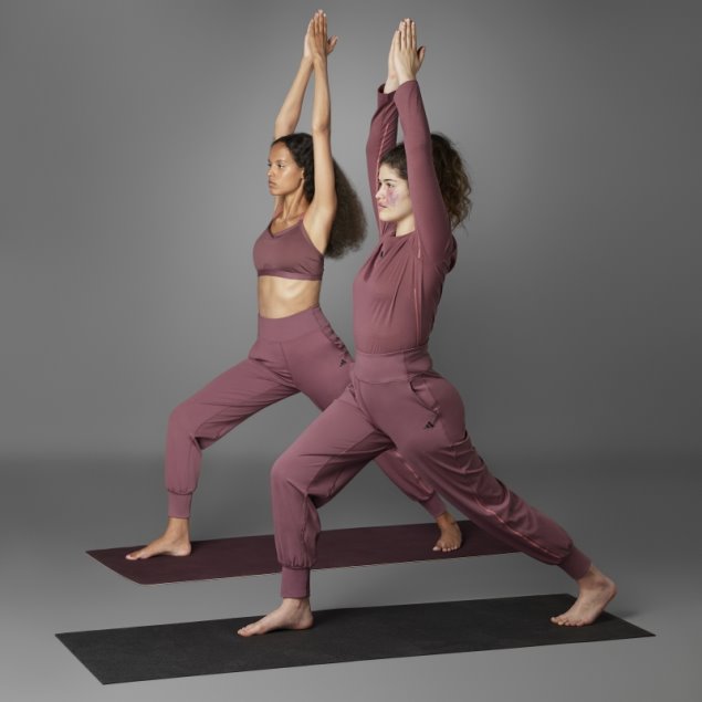 Camiseta De Manga Larga De Adidas Authentic Balance Yoga Burdeos