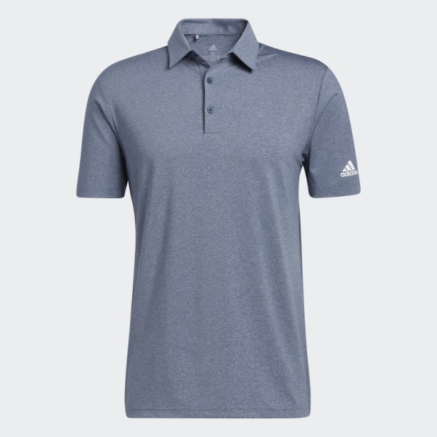 Camiseta Polo Ultimate365 Heather Azul Marino Mel Adidas