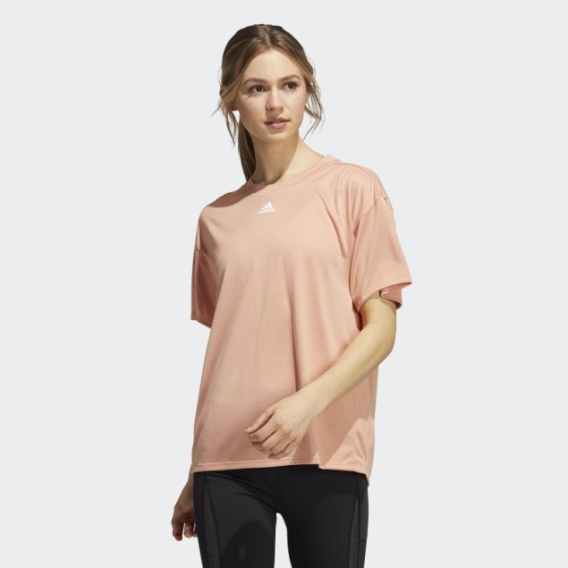 Playera De Entrenamiento Aeroready Con 3 Rayas De Adidas Ambiental Blush