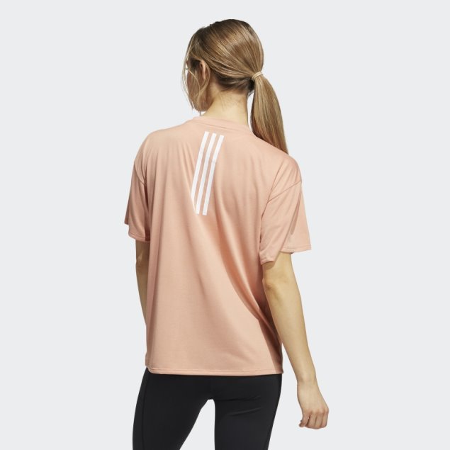 Playera De Entrenamiento Aeroready Con 3 Rayas De Adidas Ambiental Blush