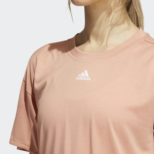 Playera De Entrenamiento Aeroready Con 3 Rayas De Adidas Ambiental Blush
