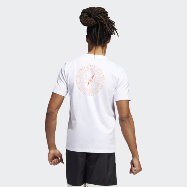 Blanco Adidas Harden Vol. 6 Tees