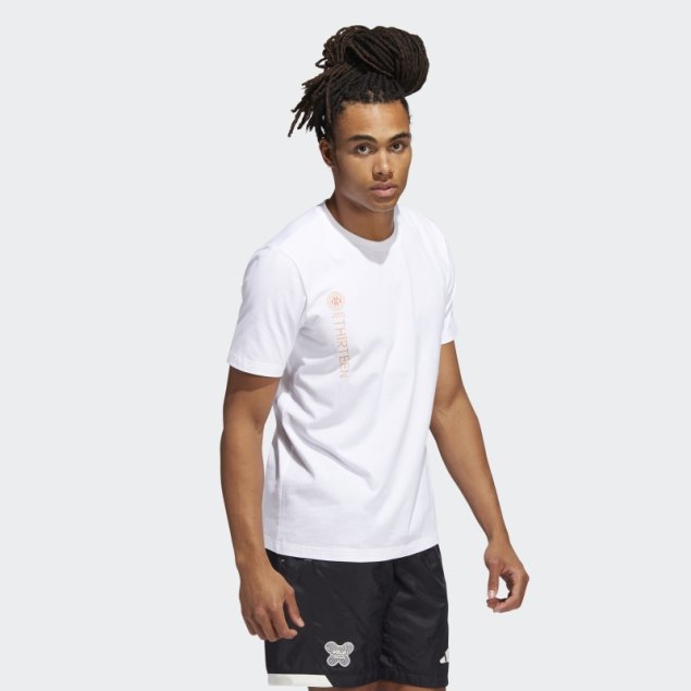 Blanco Adidas Harden Vol. 6 Tees