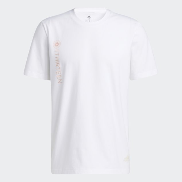 Blanco Adidas Harden Vol. 6 Tees
