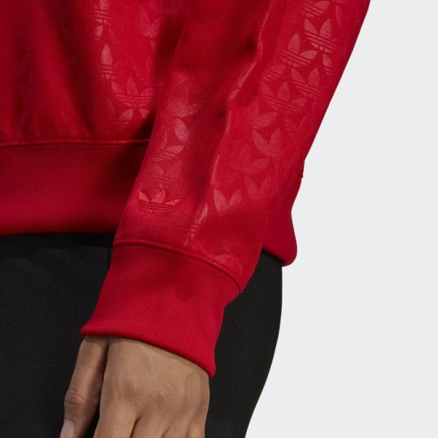 Adidas Sudadera Con Logo Escarlata