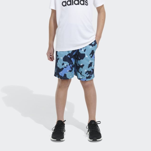 Pantalón Corto Adidas Aop Azul Camuflado