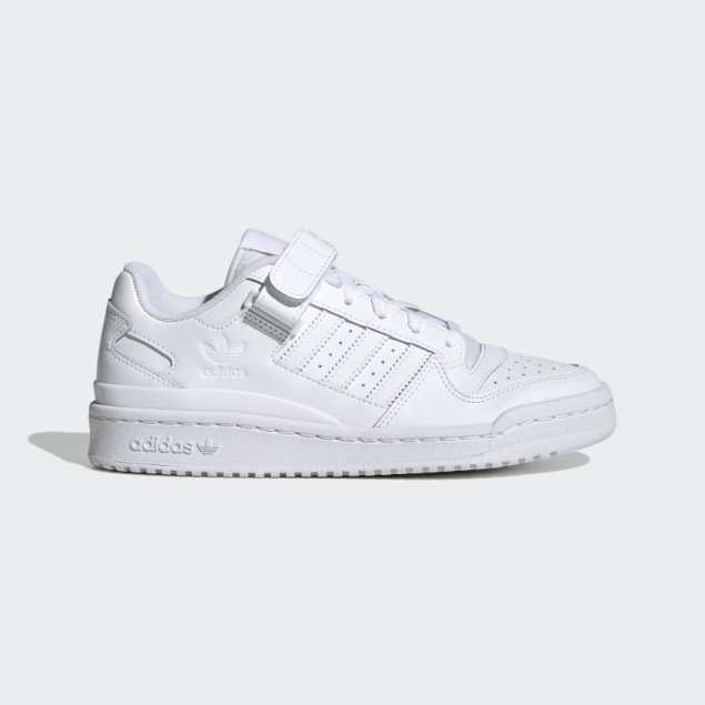 Foro Bajo Zapatos Adidas Blanco