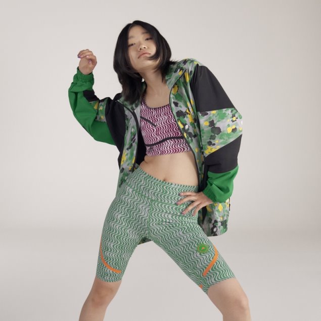 Moda Verde Adidas By Stella Mccartney Leggins De Ciclismo Estampados Truepurpose