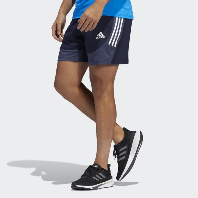 Pantalones Cortos Ajustados Aeroready De 3 Rayas Tinta Adidas