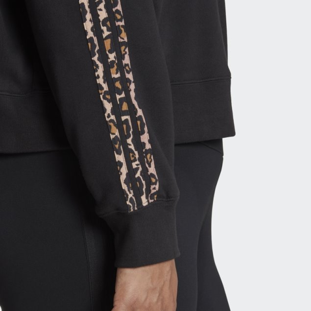 Logotipo De Sudadera Con Capucha Negra (talla Grande) Adidas