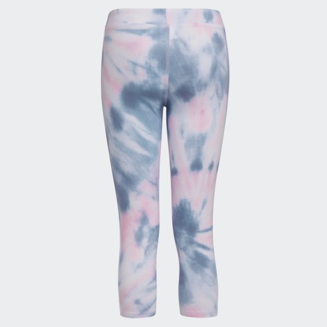 Adidas Allover Print Cotton 3-strips 7/8 Panty Blanco