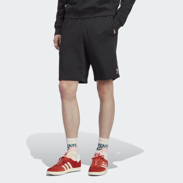 Pantalones Cortos Negros Essentials+ Hechos Con Cáñamo Adidas