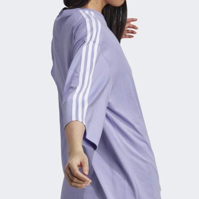 Camiseta Oversize Violeta Claro Adidas