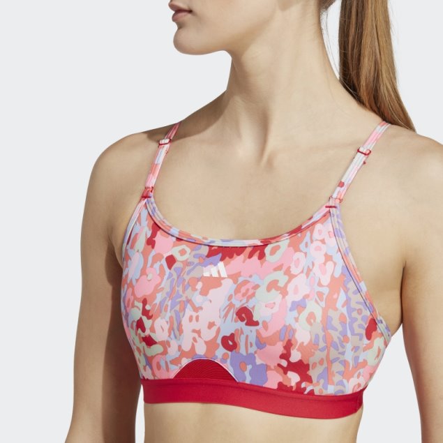 Sujetador Ligero De Entrenamiento Aeroreact Adidas Coral