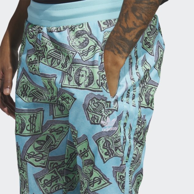 Jeremy Scott Pantalones De Chándal Con Estampado De Dinero (género Neutral) Frost Mint Adidas