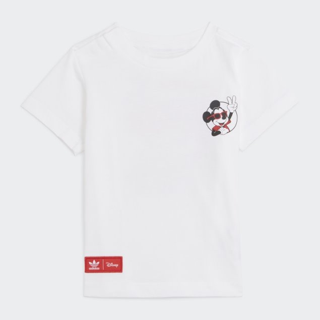 Elegante Camiseta Adidas Blanca Disney Mickey Y Amigos