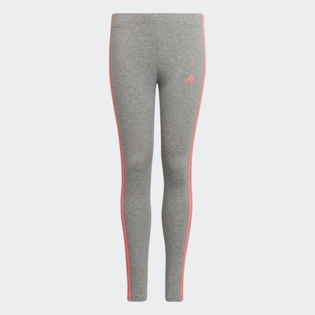 Gris Medio Adidas Essentials 3 Rayas Leggings Moda