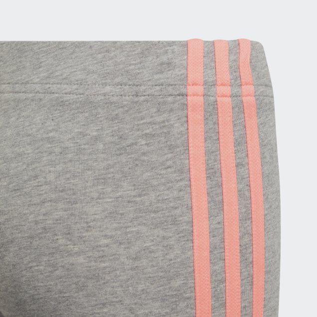 Gris Medio Adidas Essentials 3 Rayas Leggings Moda