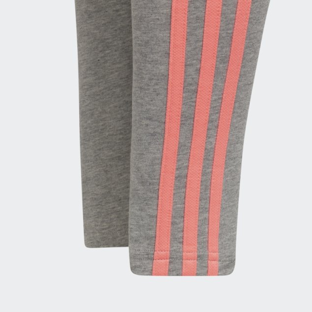 Gris Medio Adidas Essentials 3 Rayas Leggings Moda