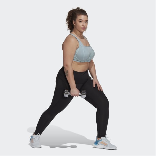 Sujetador De Entrenamiento De Alta Sujeción Adidas Tlrd Impact Luxe Gris (talla Grande)